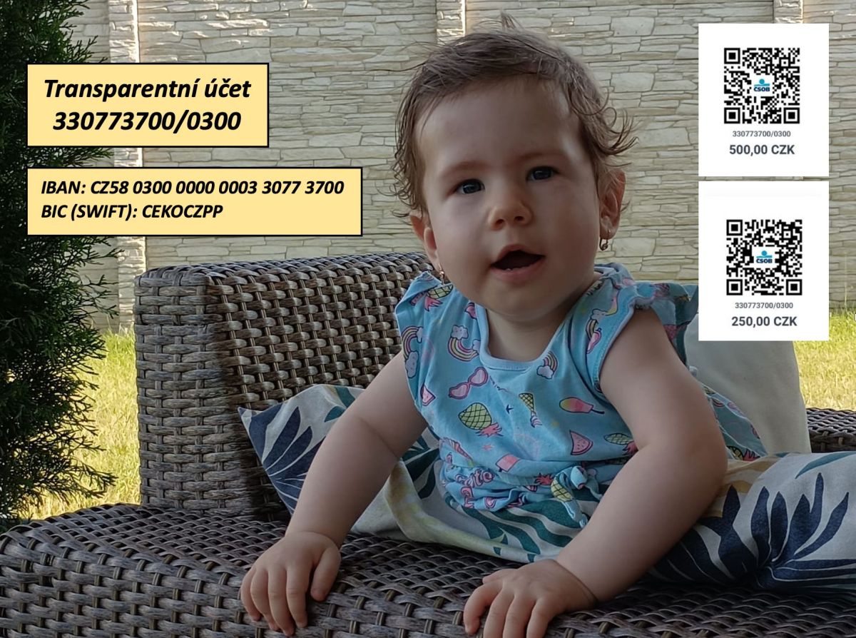 Transparentní účet na podporu Mii Transparentní účet na podporu Mii